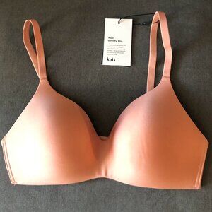 Knix Infinity Bra, Small, Pink Ginger